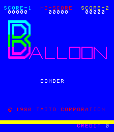 Balloon Bomber Title Screen